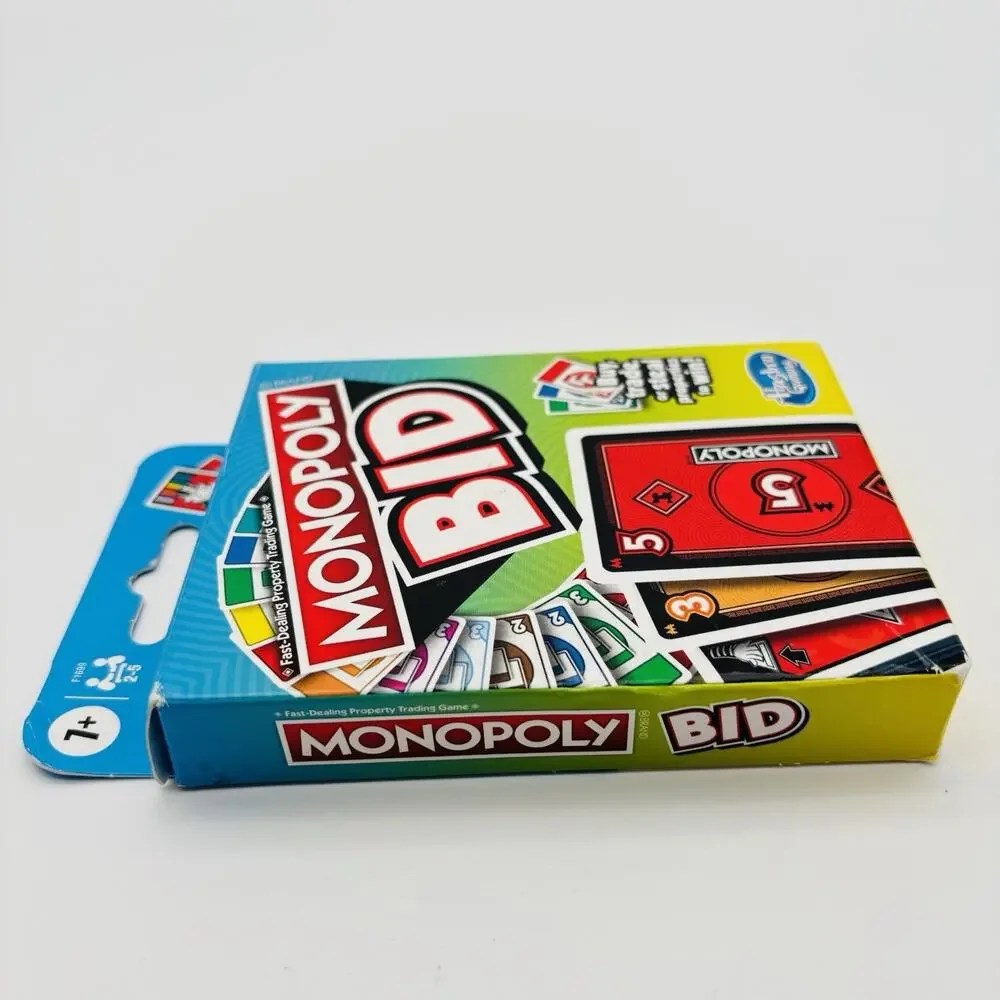 Monopoly Bid Card Game 2021 Hasbro COMPLETE Cards & Instructions